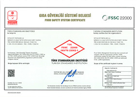 FSSC 22000 FOOD SAFETY MANAGEMENT SYSTEM - TİRE