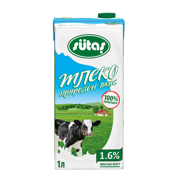 1,6% Fat Cow's Milk